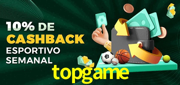 10% de bônus de cashback na topgame